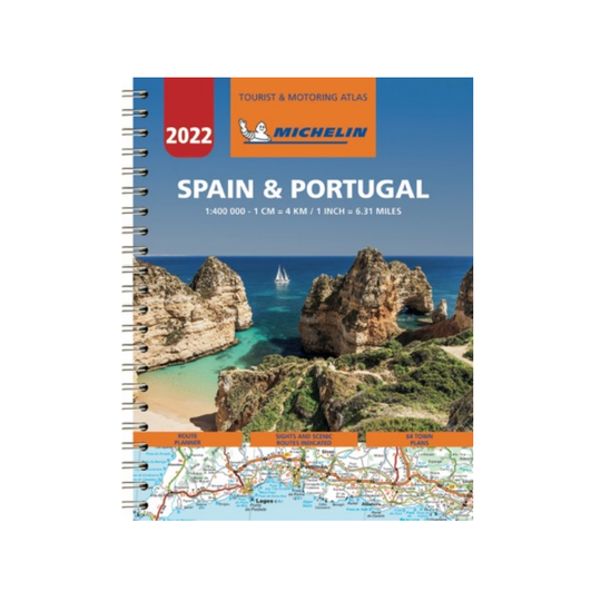 Michelin Espanja & Portugali 2022 Matkailu ja autoilukartta