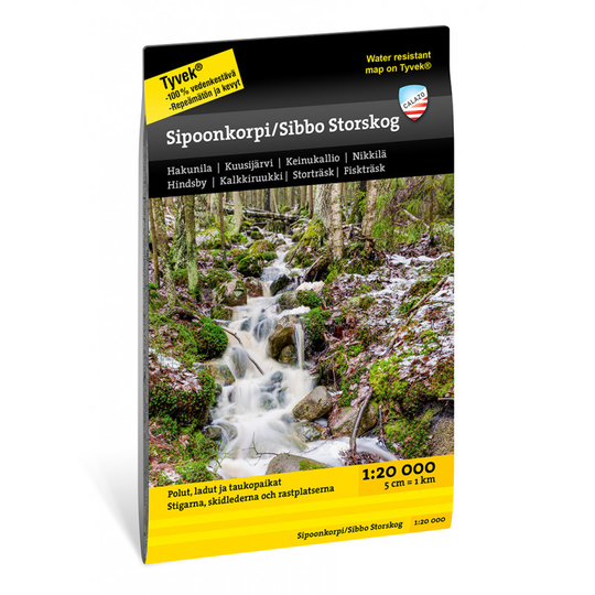 Calazo Sipoonkorpi/Sibbo storskog 1:20.000 retkeilykartta
