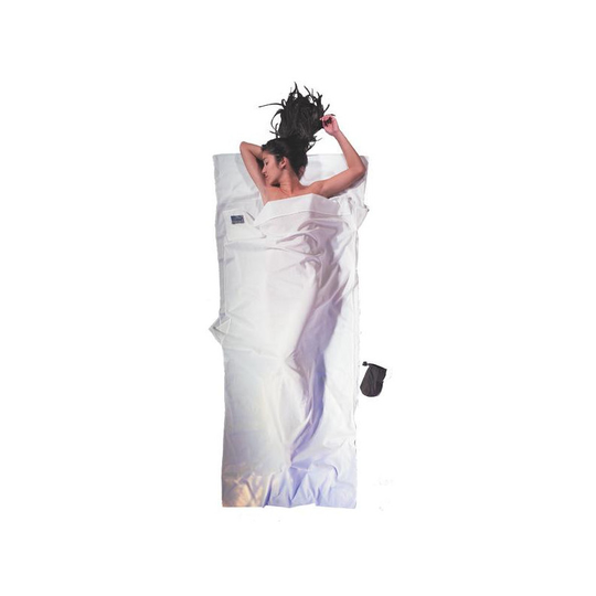 Cocoon Travel Sheet Egyptian Cotton matkalakana, valkoinen