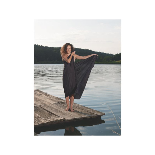 Cocoon 100% Silk Sarong night blue monikäyttöinen saronki