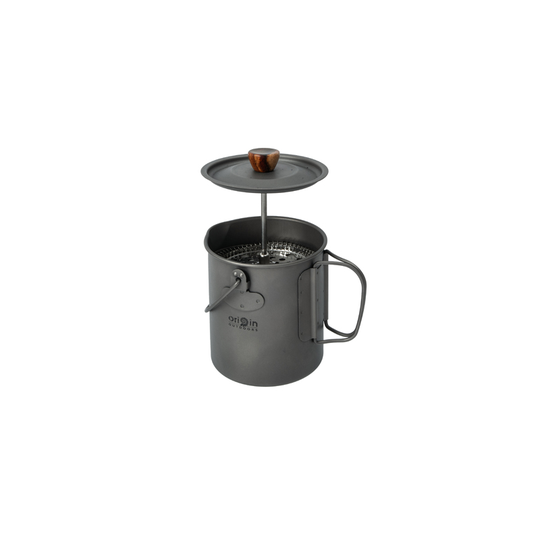 Origin Outdoors 3 in 1 titaaninen kahviprässi 750ml