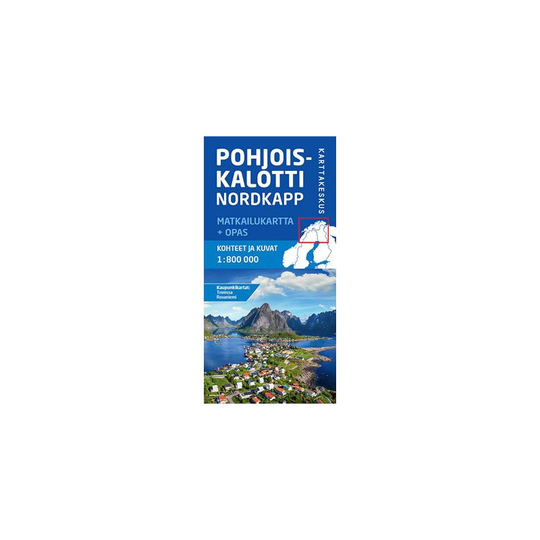 Karttakeskus Pohjoiskalotti Nordkapp matkailukartta