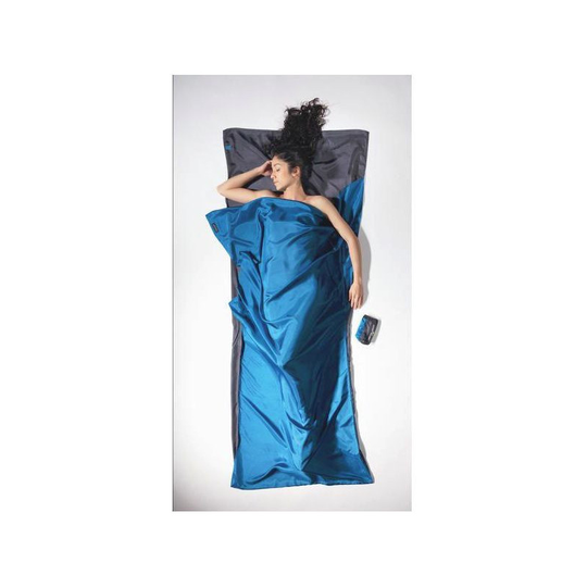 Cocoon TravelSheet Silkki Rhino Sininen