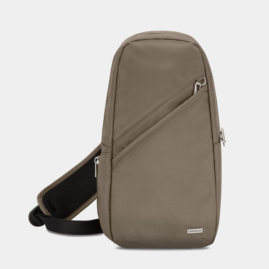 Travelon Anti-Theft Classic Sling Bag turvaolkalaukku, Nutmeg