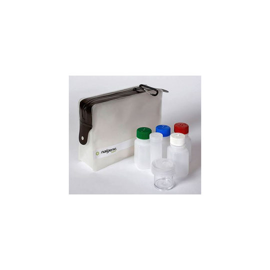 Nalgene 6 pullon matkasetti laukulla
