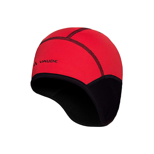 Vaude Bike windproof cap III pyöräily- ja tuulensuojapipo punainen/musta