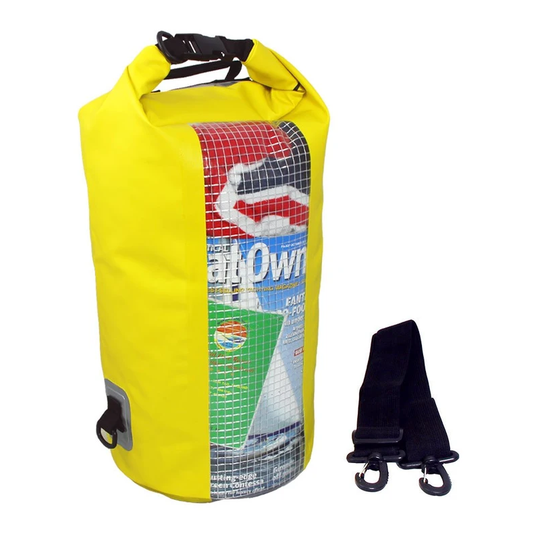 OverBoard Waterproof Window Dry Tube Bag 20L kuivasäkki Keltainen