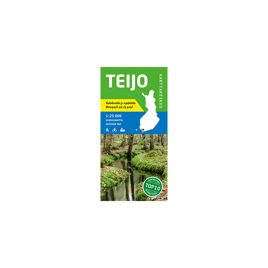 Karttakeskus Teijo 1:25 000, ulkoilukartta 2016