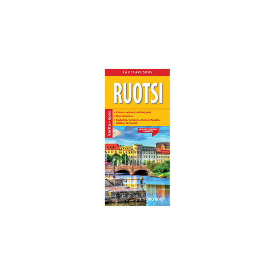 Karttakeskus Ruotsi kartta + opas, suomenkielinen