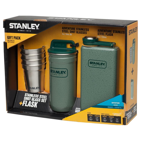 Stanley Adventure taskumatti ja snapsilasisetti lahjapakkaus