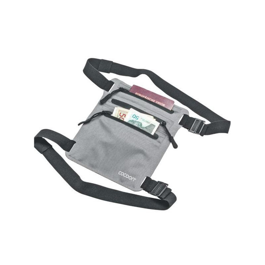 Cocoon Secret Leg Wallet, salatasku jalkaan harmaa
