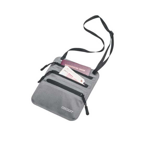 Cocoon Secret Neck Wallet kaulapussi, harmaa-sininen