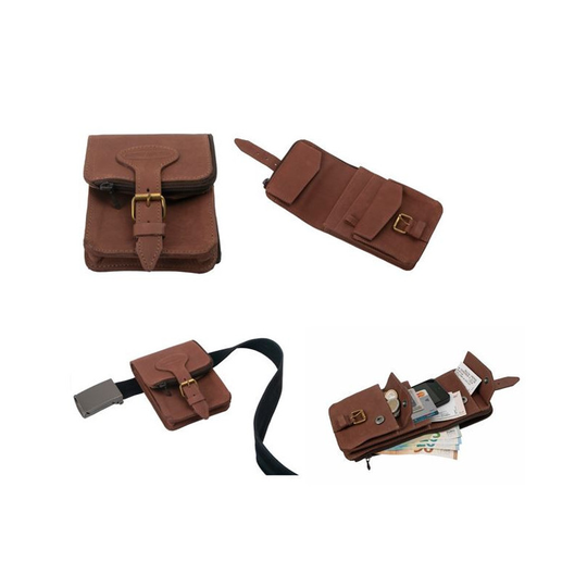 BasicNature Belt Pocket safe nahkainen vyökotelo
