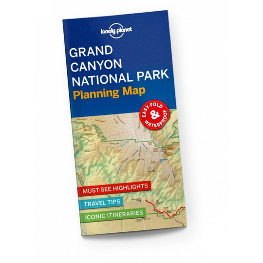 Lonely Planet Grand Canyonin kansallispuisto suunnittelukartta