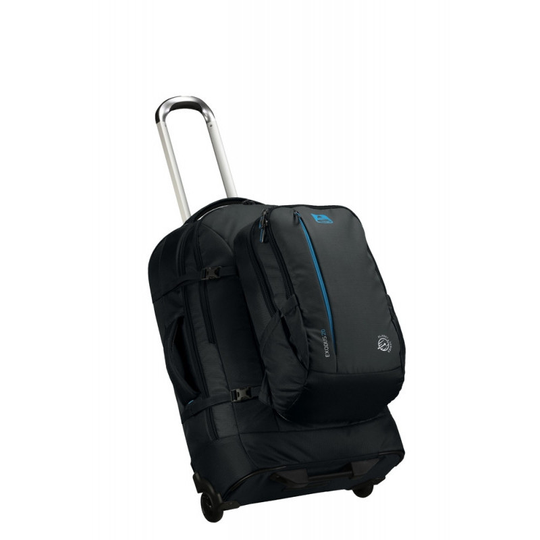 Vango Exodus 60+20 matkalaukku reppuhihnoilla