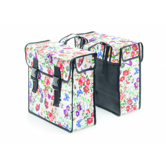 Basil Mara XL - double bicycle bag - 35 liter - meadow