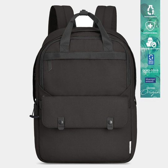 Travelon origin sustainable antimikrobi iso turvareppu