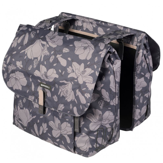 Basil Bicycle Bag Magnolia Double Bag 35L Blackberry