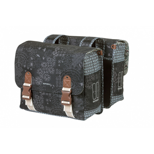 Basil Bohème - double bicycle bag - 35 liter - black