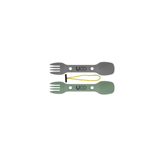 UCO Utility Spork lusikkahaarukka 2-pack green-charcoal