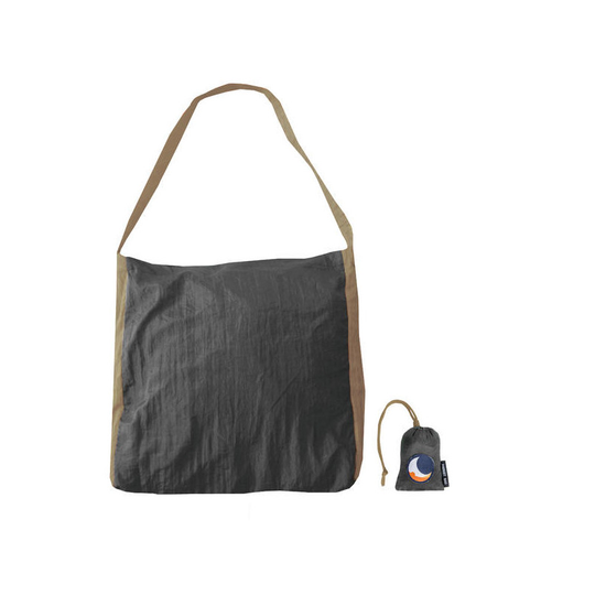 Ticket To The Moon Eco Supermarket Bag, musta/ruskea
