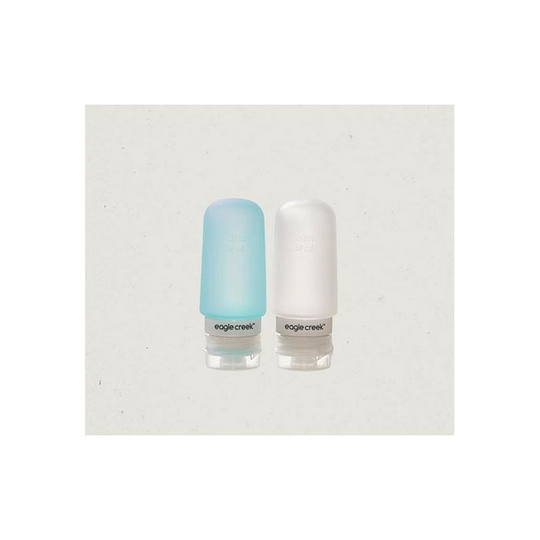Eagle Creek Silikoni matkapullot 88ml clear/aqua, 2kpl