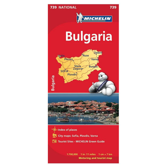 Bulgaria National Map 739 (scale 1/700 000)