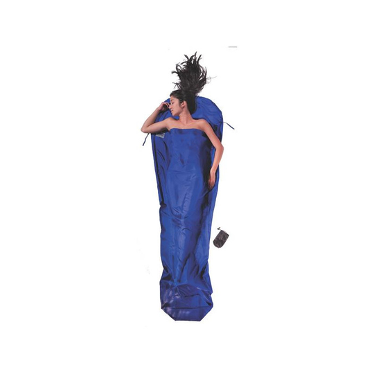 Cocoon MummyLiner Silk ultramarineblu silkkinen matkalakana
