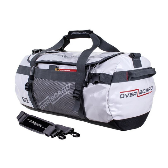 Overboard Adventure säänkestävä duffel kassi 35L, valkoinen